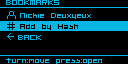 Bookmarks list