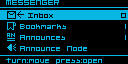 Messenger menu