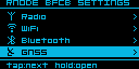 Settings list, page 2